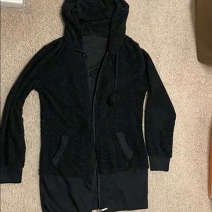 Girls furry zippier hoodie